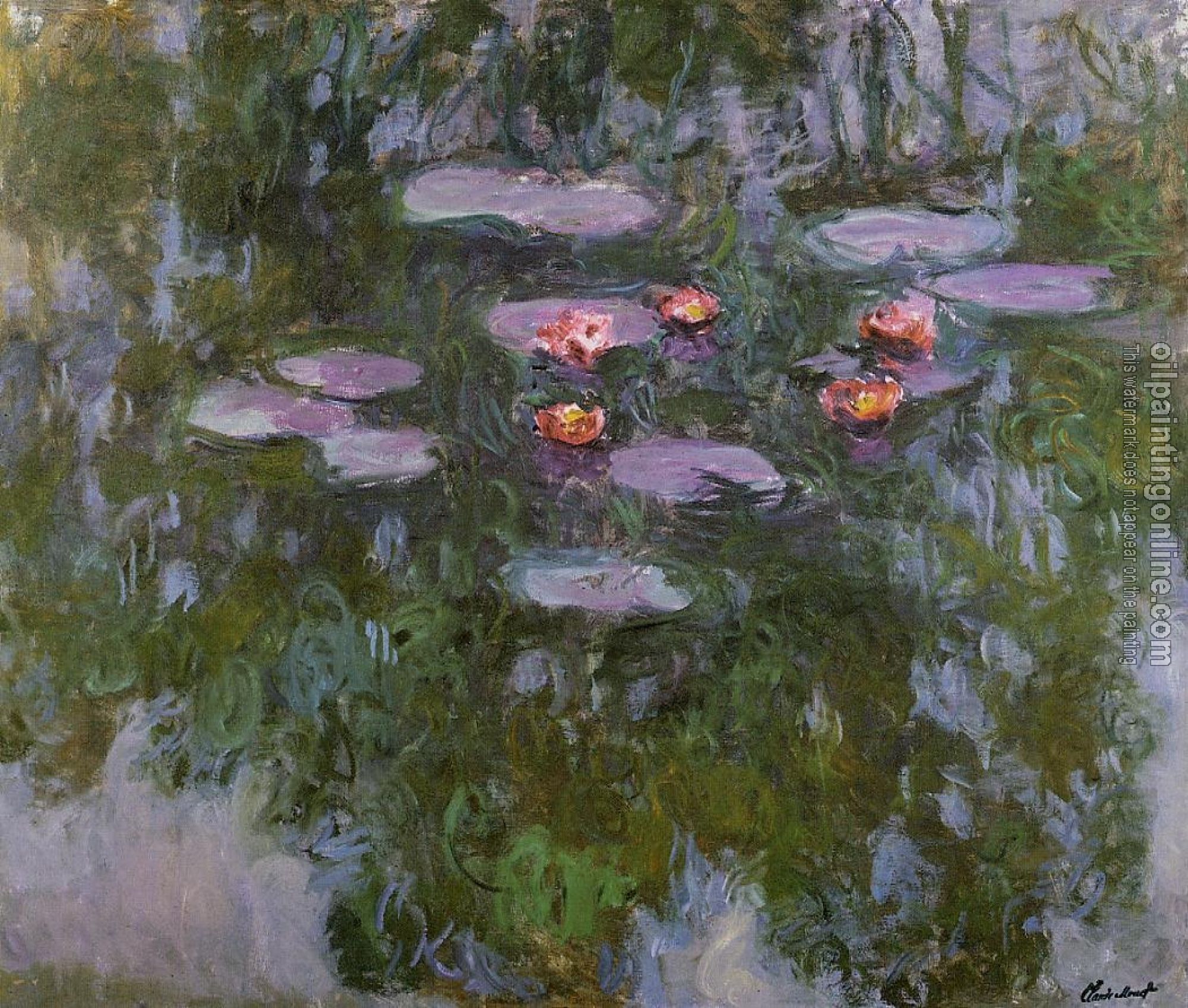 Monet, Claude Oscar - Water Lilies